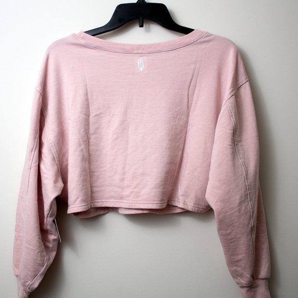 NWT Free People Zuma Sweatshirt - Cottonwood S, M - Picture 5 of 7